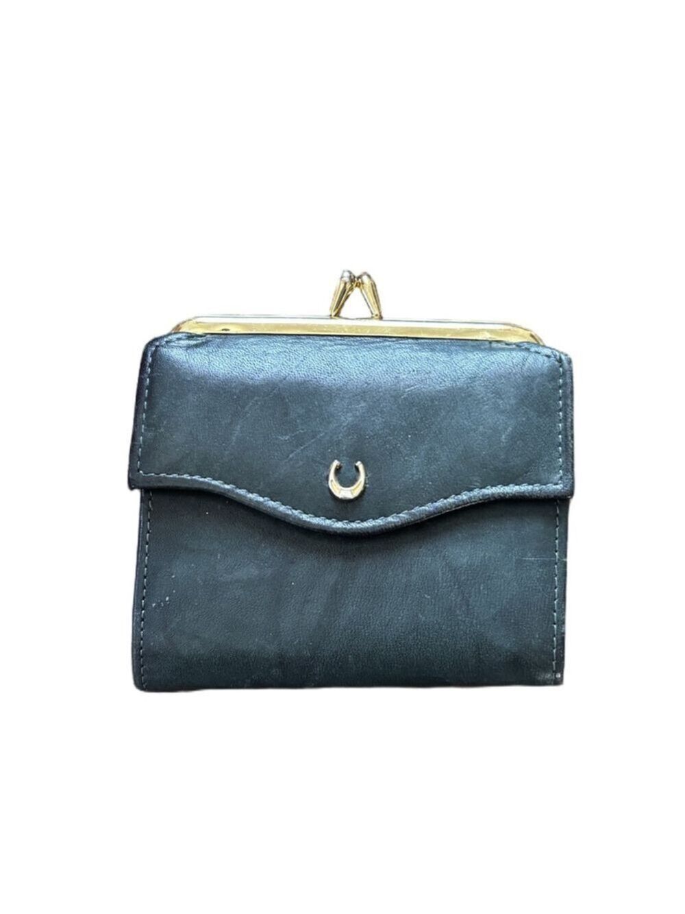 Women's Princess Gardner Black Gold Leather Wallet One Size